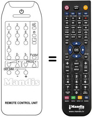 Replacement remote control IR 3000