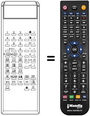 Replacement remote control IR 516