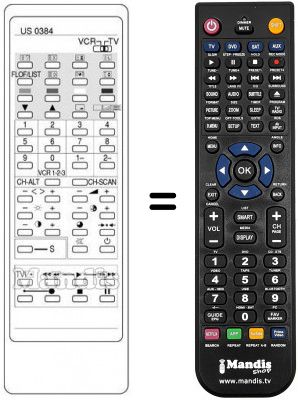 Replacement remote control JXHG