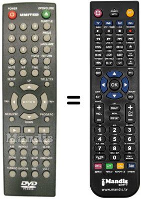 Replacement remote control KM-1618-1