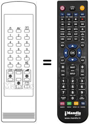 Replacement remote control KT 8346