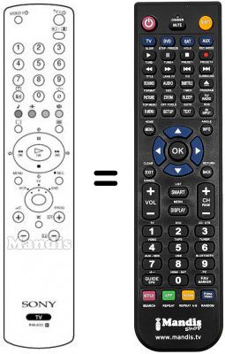 Replacement remote control Sony KV-L 15 SR1S