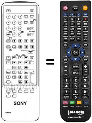 Replacement remote control Sony KV-X 2530 BMK