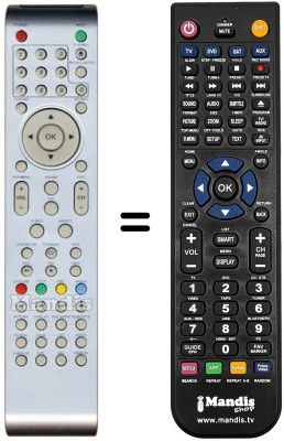 Replacement remote control AKIRA LCT-B08TDU19H