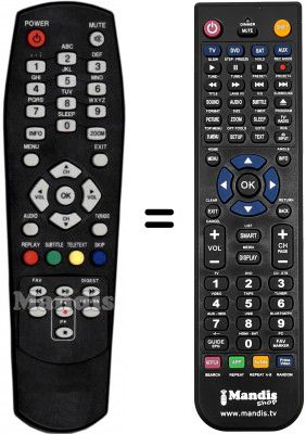 Replacement remote control ID Sat ONDA