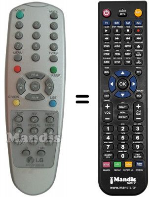 Replacement remote control LG 6710V00061M