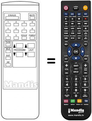 Replacement remote control M 8814