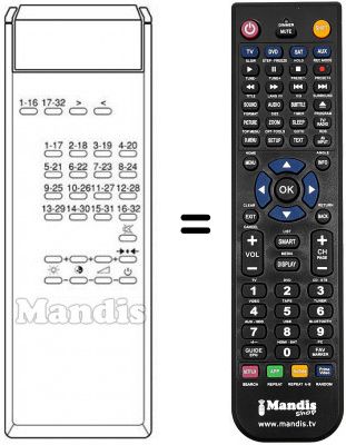 Replacement remote control MC 132