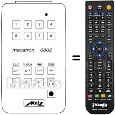 Replacement remote control MECATRON 6802