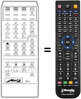 Replacement remote control MECATRON 7411