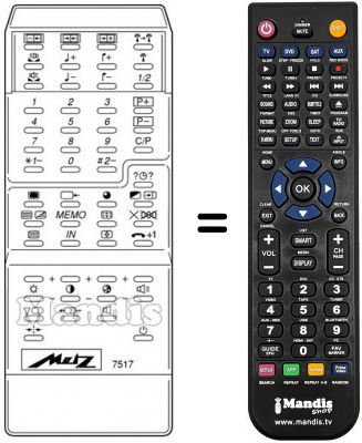 Replacement remote control MECATRON 7517