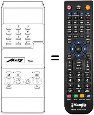 Replacement remote control MECATRON 7601