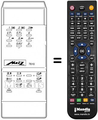 Replacement remote control MECATRON 7610