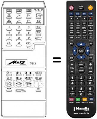 Replacement remote control MECATRON 7613