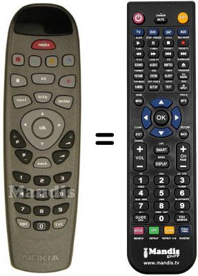 Replacement remote control Ingelen MEDIAMASTER 121 T Replacement remote control Ingelen MEDIAMASTER 121 T