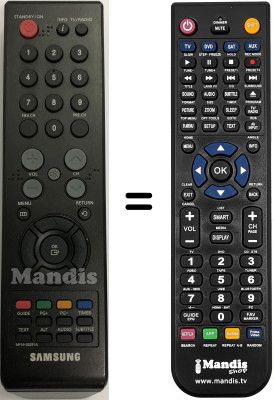 Replacement remote control Samsung DTB-B 360 F