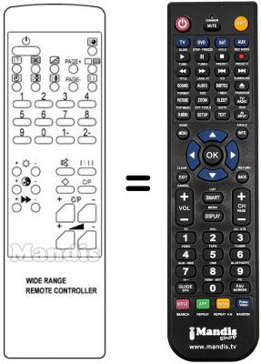 Replacement remote control WIDE RANGE