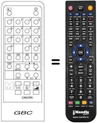 Replacement remote control MG 2572
