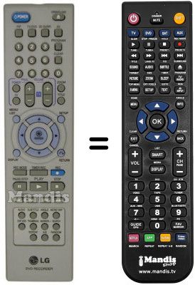 Replacement remote control N 148 B