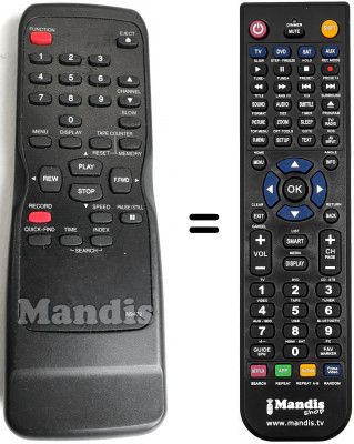 Replacement remote control Funai 27A-454