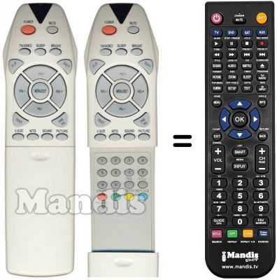 Replacement remote control Trans Continents TR-42600