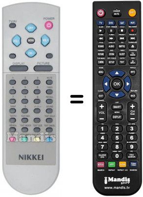 Replacement remote control Nikkei NK 1905