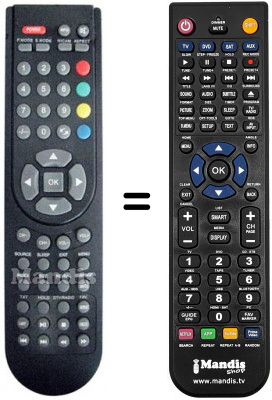 Replacement remote control Nikkei NK 19E28 UL