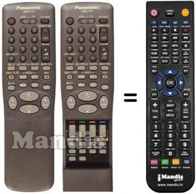 Replacement remote control Panasonic NV-HD645