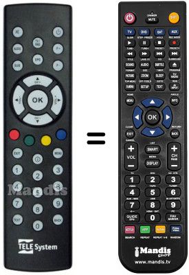 Replacement remote control Fuba ODE 707