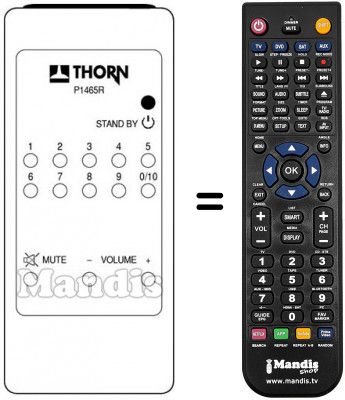 Replacement remote control P 1465 R Replacement remote control P 1465 R