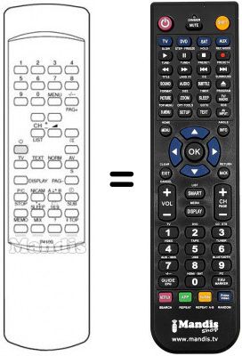 Replacement remote control P 4100