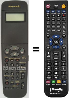 Replacement remote control Panasonic NV-SD420