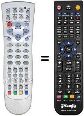 Replacement remote control Daewoo PDP 42 IRAL Replacement remote control Daewoo PDP 42 IRAL