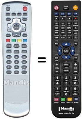 Replacement remote control Daewoo PDP 42 NEBL-V7 Replacement remote control Daewoo PDP 42 NEBL-V7