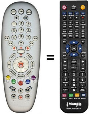 Replacement remote control PILOTIME CANAL SATELLITE