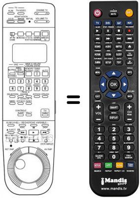 Replacement remote control PQ 11237