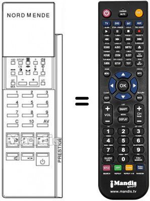 Replacement remote control PRESTIGE