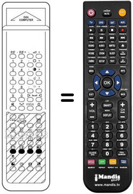 Replacement remote control PSA 7420