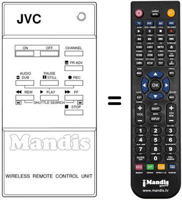 Replacement remote control PU 52097 AD-9