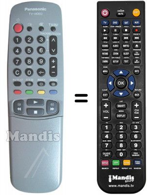 Replacement remote control Panasonic TX-21GV1 C