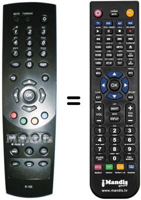 Replacement remote control R-105