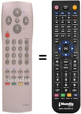 Replacement remote control Daewoo DWL 28W8-100D Replacement remote control Daewoo DWL 28W8-100D