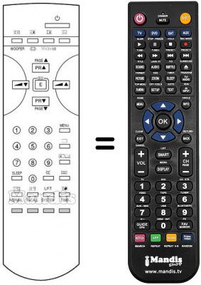 Replacement remote control Hitachi X21B1 TF HSL