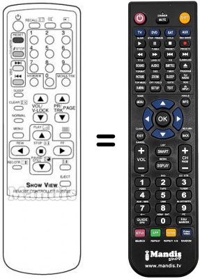Replacement remote control Daewoo 21F1T2 Replacement remote control Daewoo 21F1T2