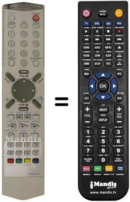 Replacement remote control Daewoo DDT 14 H9 Replacement remote control Daewoo DDT 14 H9