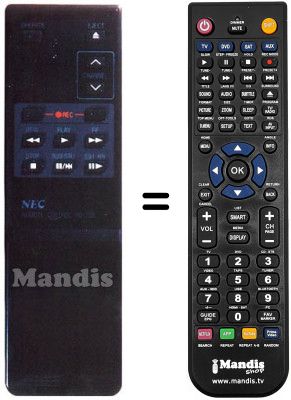 Replacement remote control RB-73 B Replacement remote control RB-73 B