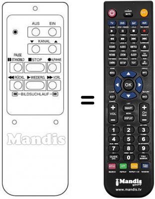 Replacement remote control RB-83EP Replacement remote control RB-83EP