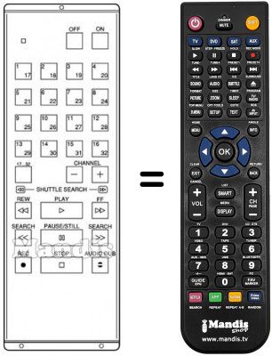 Replacement remote control RB-85EG Replacement remote control RB-85EG