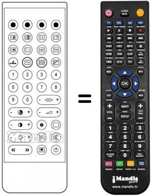 Replacement remote control TC 153