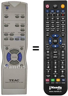 Replacement remote control TEAK PL-S 3500
